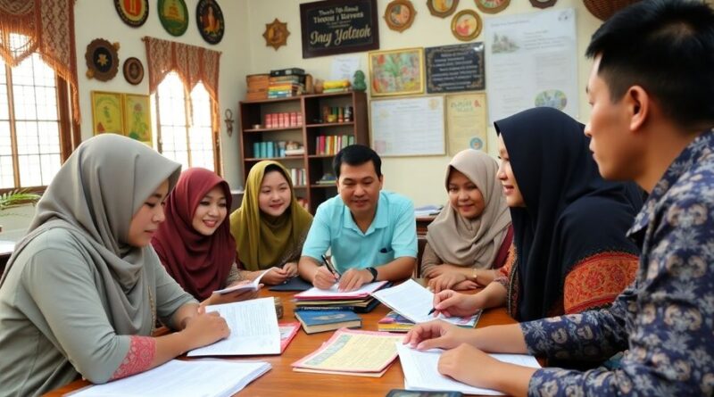 Sekelompok pelajar belajar Bahasa Jawa di kelas.